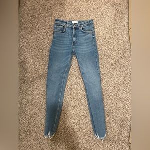 Skinny jeans from Zara, confortable and worn ones